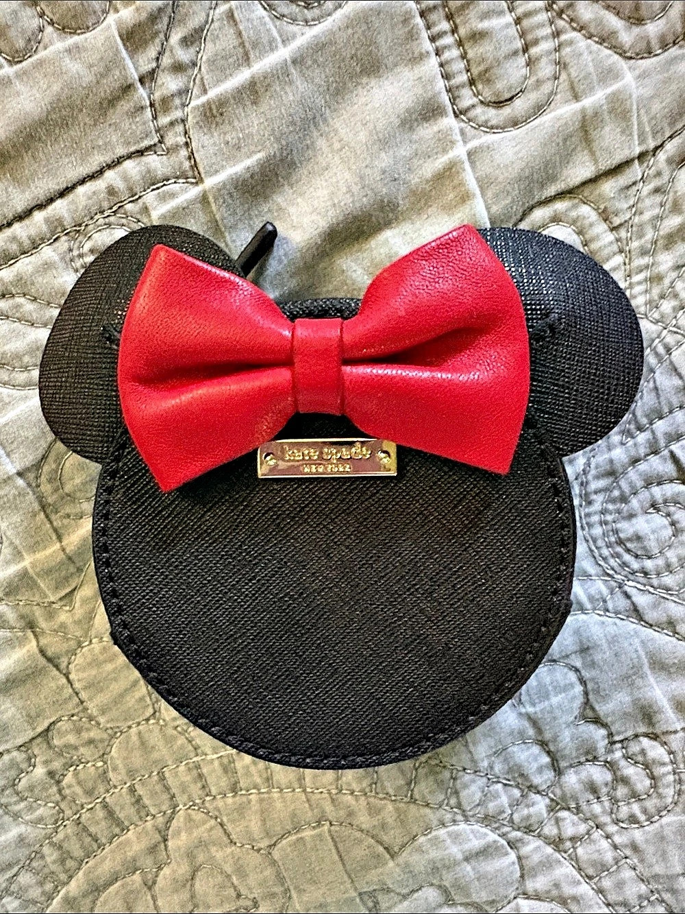 kate spade Minnie Mouse bow mini bag Black & Red